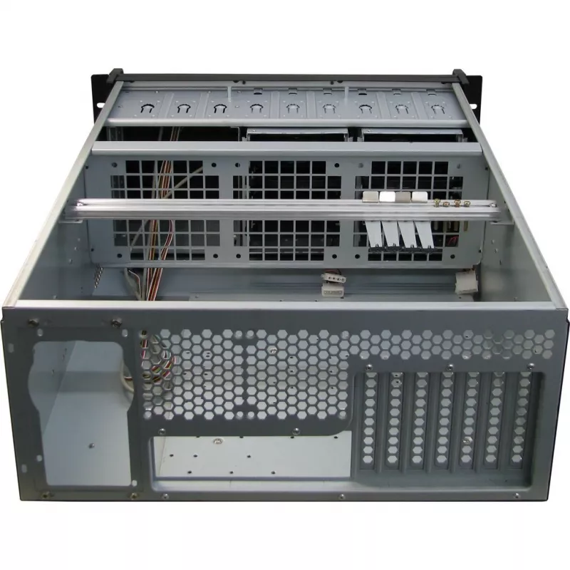 Servera korpuss Inter-Tech IPC 4U-4129L Rack Metallic Silver