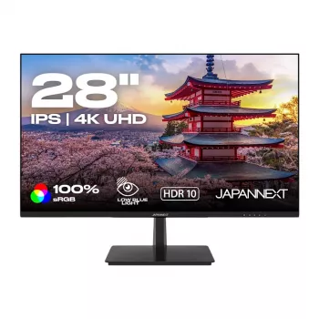 JAPANNEXT 4K UHD monitors 71,1 cm (28 inch) 3840x2160 pikseļi, IPS panelis, 5 ms, 60 Hz, AMD FreeSync, HDMI, DisplayPort (JN-I280UHD60F-P)
