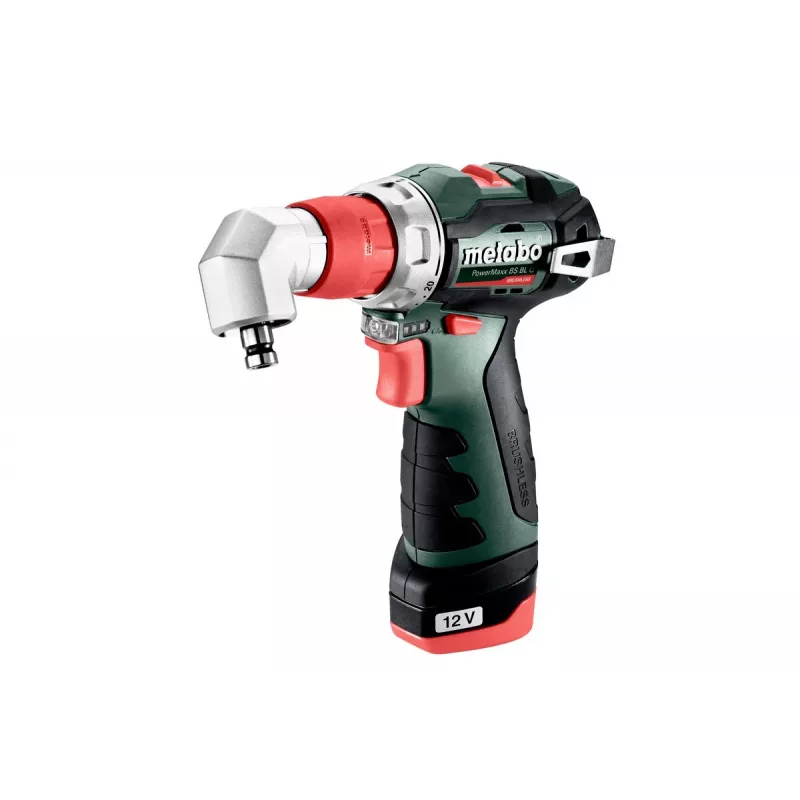 Pistoles roktura urbjmašīna Metabo PowerMaxx BS BL Q, 12 V, 2 Ah, 1500 apgr./min, 900 g