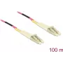 Tīkla kabelis Delock LC Duplex Multimode OM4 100m Melns