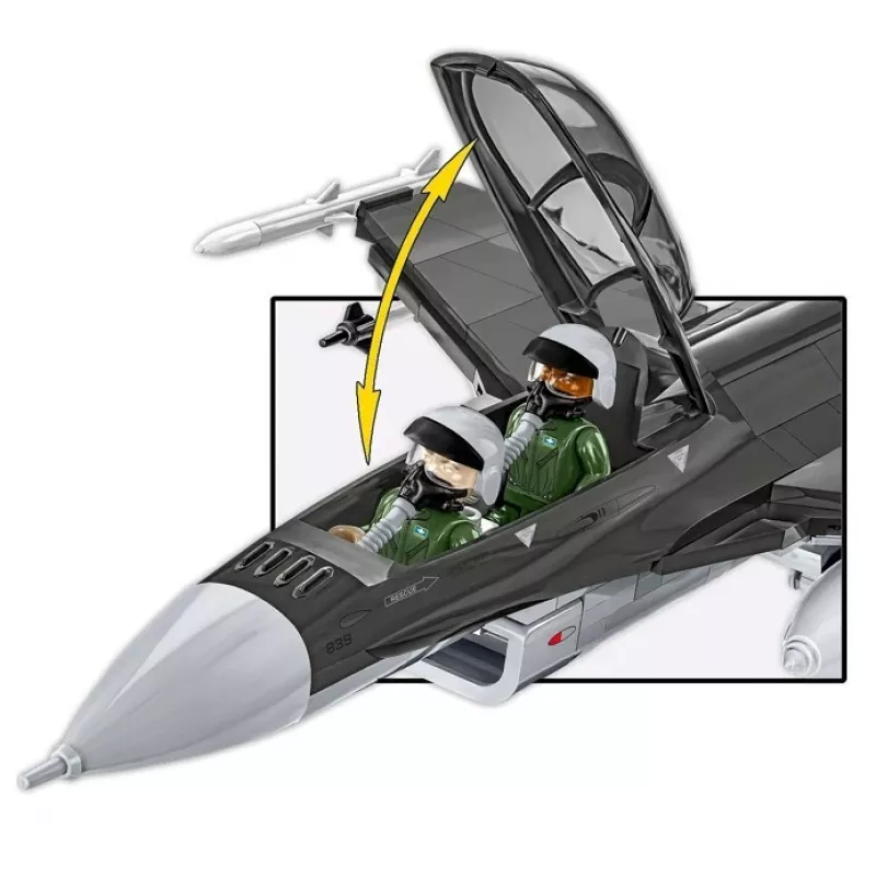 Konstruktoru komplekts Cobi F-16D Fighting Falcon, 436 gab., mērogs nav norādīts