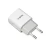 AC iekštelpu lādētājs IBOX C-35 Universal balts — 5 V maks., 0,3 A ieeja, 1 A USB izeja