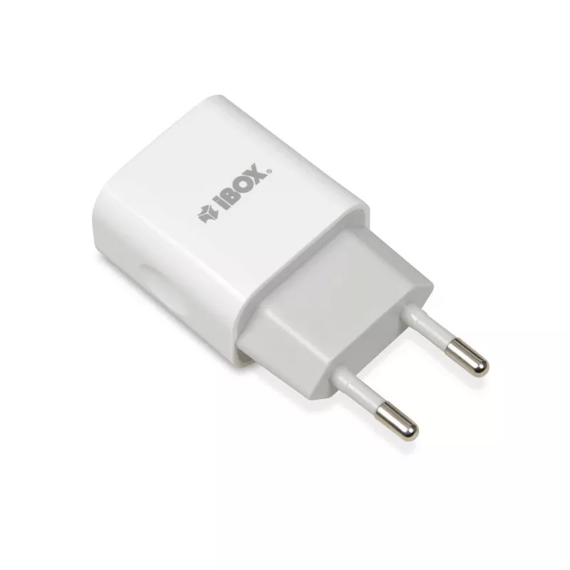 AC iekštelpu lādētājs IBOX C-35 Universal balts — 5 V maks., 0,3 A ieeja, 1 A USB izeja