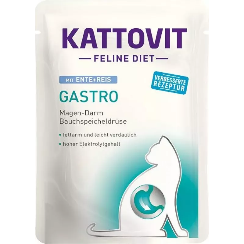 KATTOVIT Feline Diet Gastro - mitrā kaķu barība - 12 x 85g