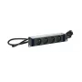 Logon POWER STRIP 10 collu – 4 VIETĪGS – ALUMĪNIJA APDARE – 2 M KABELIS