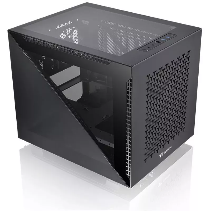 PC korpuss Thermaltake Divider 200 TG Air Micro Tower melns