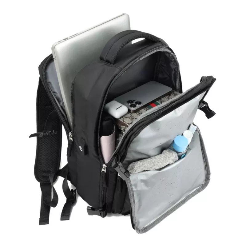 Mugursoma NOVEEN CTB400 unisex 25 L, poliesters, 40×25×20 cm, melna