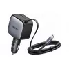 Auto lādētājs UGREEN Nexode EC603 90W 3-in-1 ar 1x USB-C, 1x USB-A un 70 cm izvelkamu USB-C kabeli, QC 3.0 PD 3.0