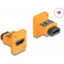 DeLOCK D-Type modulis HDMI-A mātīte uz mātīti 4K oranžs
