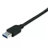 Equip 133347 USB kabelis USB 3.2 Gen 1 (3.1 Gen 1) 10 m USB A Melns