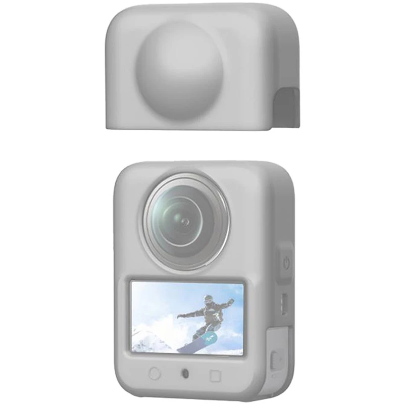 Silikona pārvalks ar objektīvu PULUZ DJI Osmo 360 (pelēks)