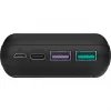 Ātrās uzlādes ārējais akumulators 20 000 mAh (melns, PD, Quick Charge 3.0, Super Charge)