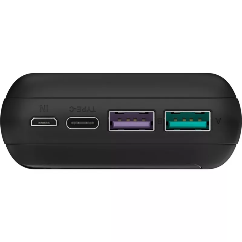 Ātrās uzlādes ārējais akumulators 20 000 mAh (melns, PD, Quick Charge 3.0, Super Charge)