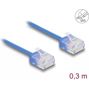 Tīkla kabelis DeLOCK RJ45 Cat.6 UTP 0.3m Zils