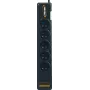 Strāvas sadalītājs Infosec S5 USB NEO Melns 5 maiņstrāvas rozetes 230V 1,5m