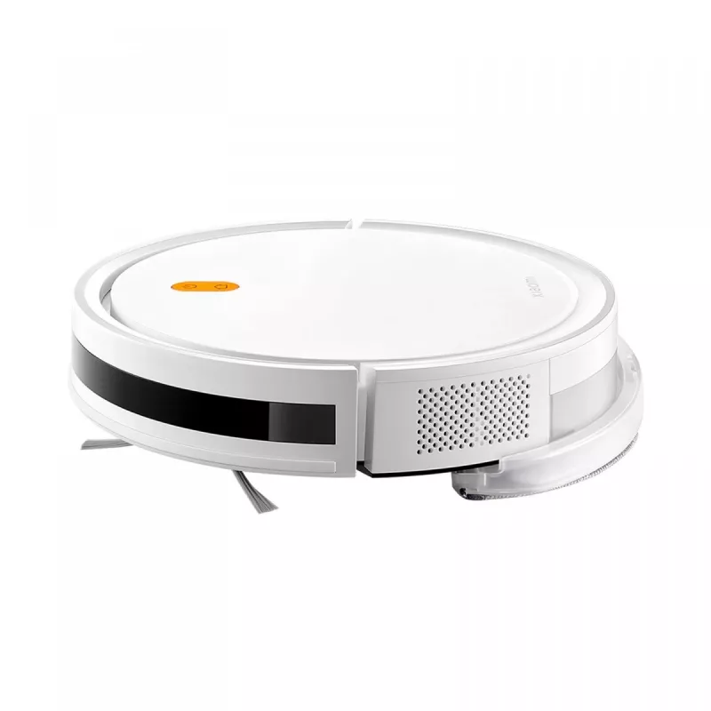 Robot vacuum Xiaomi E5 balta — 2000 Pa sūkšanas jauda, 2600 mAh baterija, 110 min darbības laiks, 0.4 L putekļu tvertne, mitrā slaucīšana