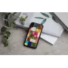 Telefona maciņš iKins iPhone XR — ķiršu ziedu raksts, melns