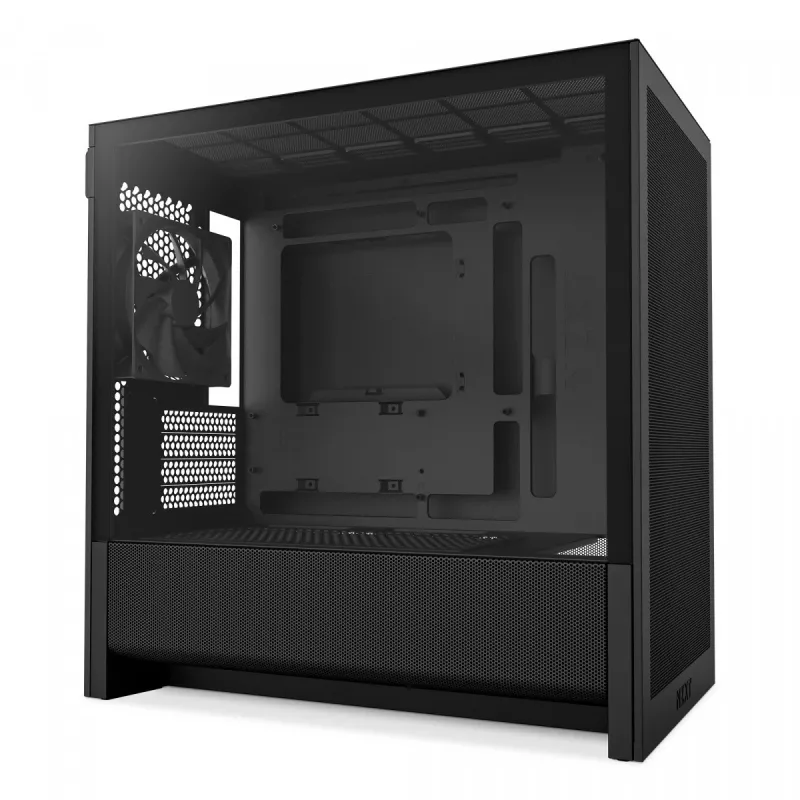 NZXT H3 Flow Micro ATX korpuss ar gaisa plūsmu - Melns