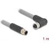 DeLOCK 80542 sensors/izpildmehānisma kabelis 1 m RST M12 Pelēks