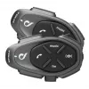 Motociklistu domofons INTERPHONE TOUR HD, 2 gab., Bluetooth 4.0, diapazons 1500 m, līdz 20 stundu baterija, melns