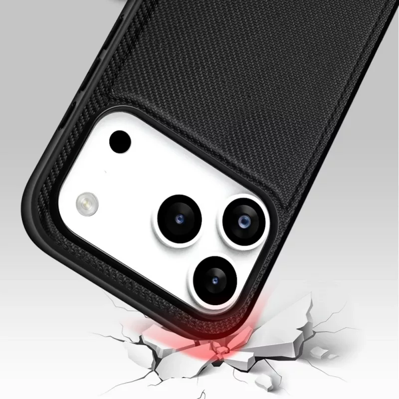 Nevox StyleShell NYLO 2528 iPhone 17 Pro apvalks, melns
