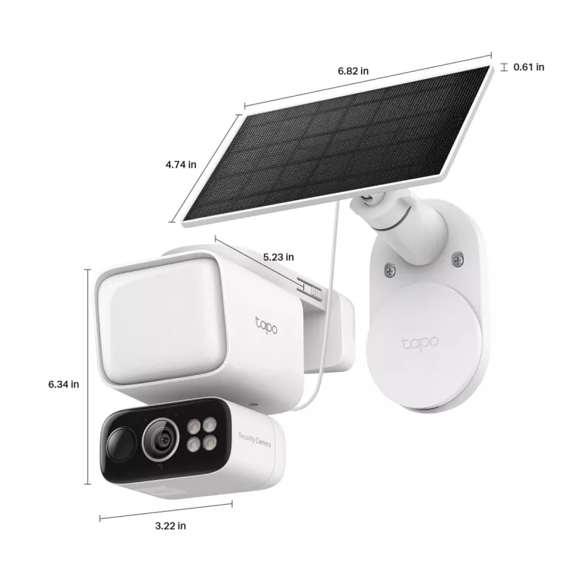 TP-Link TAPO C615F KIT drošības kamera Kupols IP drošības kamera Āra 2304 x 1296 pikseļi Griesti/Siena/Stabs