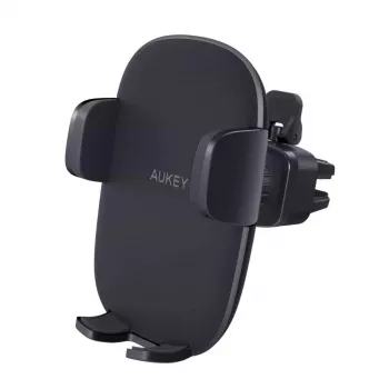 Telefona turētājs Aukey HD-C48 regulējams 360° viedtālruņiem un maziem planšetdatoriem, skavas stiprinājums, rotējoša svira