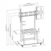 Sienas stiprinājuma kronšteins SBOX FS-1035 displejiem 37–100 kg, plate 800×600 mm