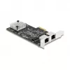 DeLOCK 81261 PCI Express x2 tīkla karte, 2 x RJ45 5 Gigabit LAN