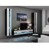 TV statīvs cama meble VIGO NEW 30/180/40, 1800×400×300 mm, melna virsma, skaidu plātņu rāmis