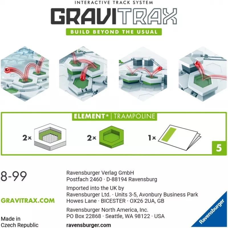 Ravensburger GraviTrax Element Trampoline Accessory for Activity Skill Toys (22417)