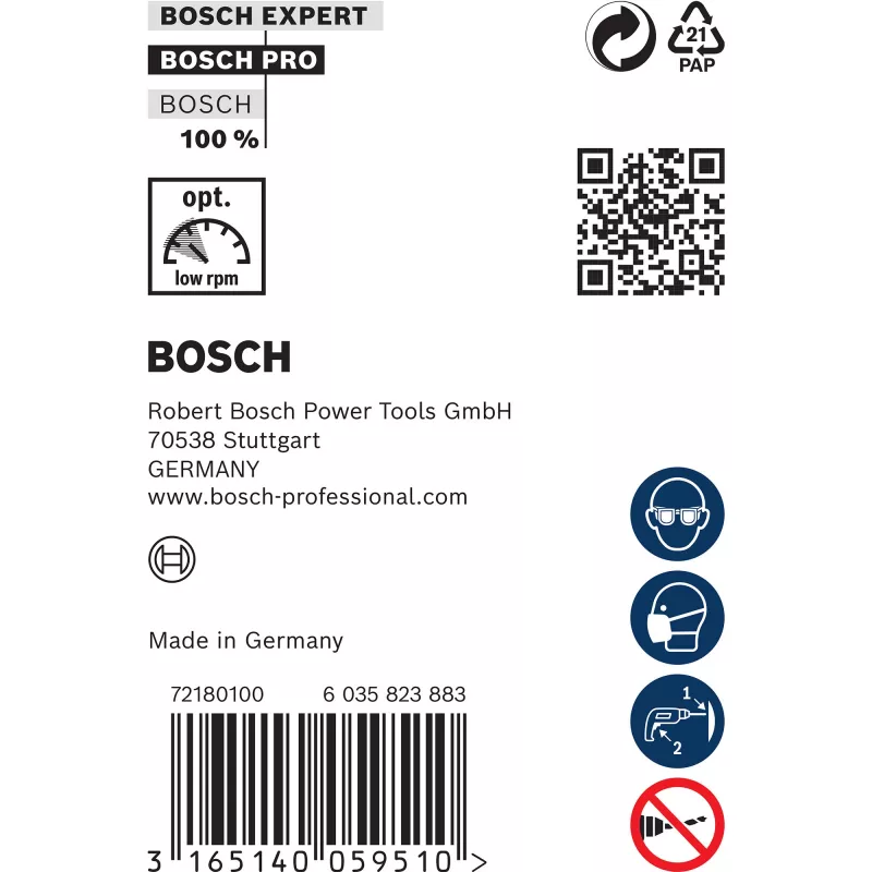 Bosch montāžas urbji, 600 mm