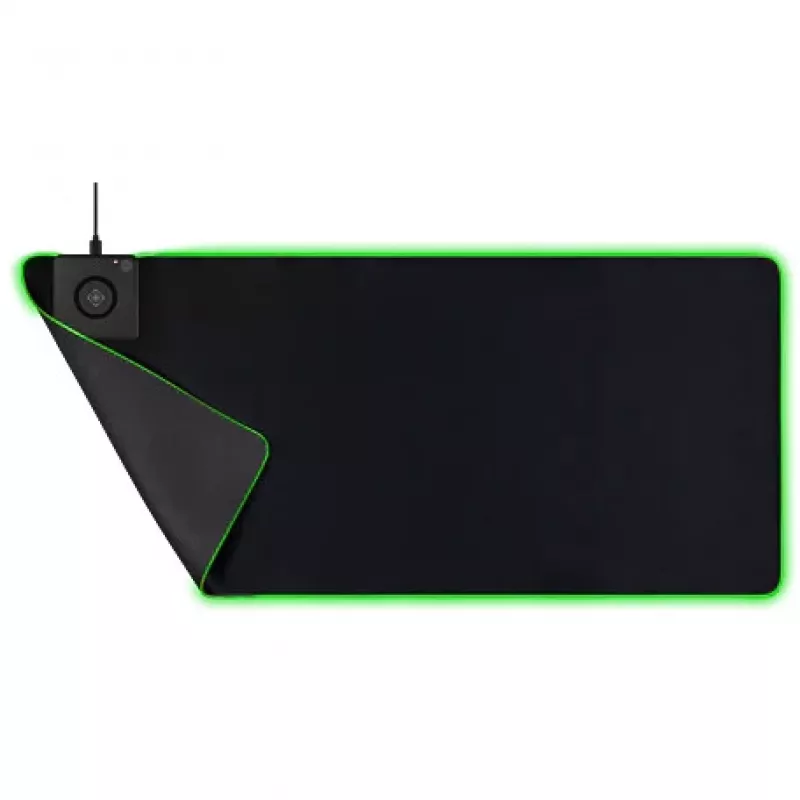 Deltaco GAM-092 - melns - vienkrāsains - neoprēns - USB - spēļu peles paliktnis