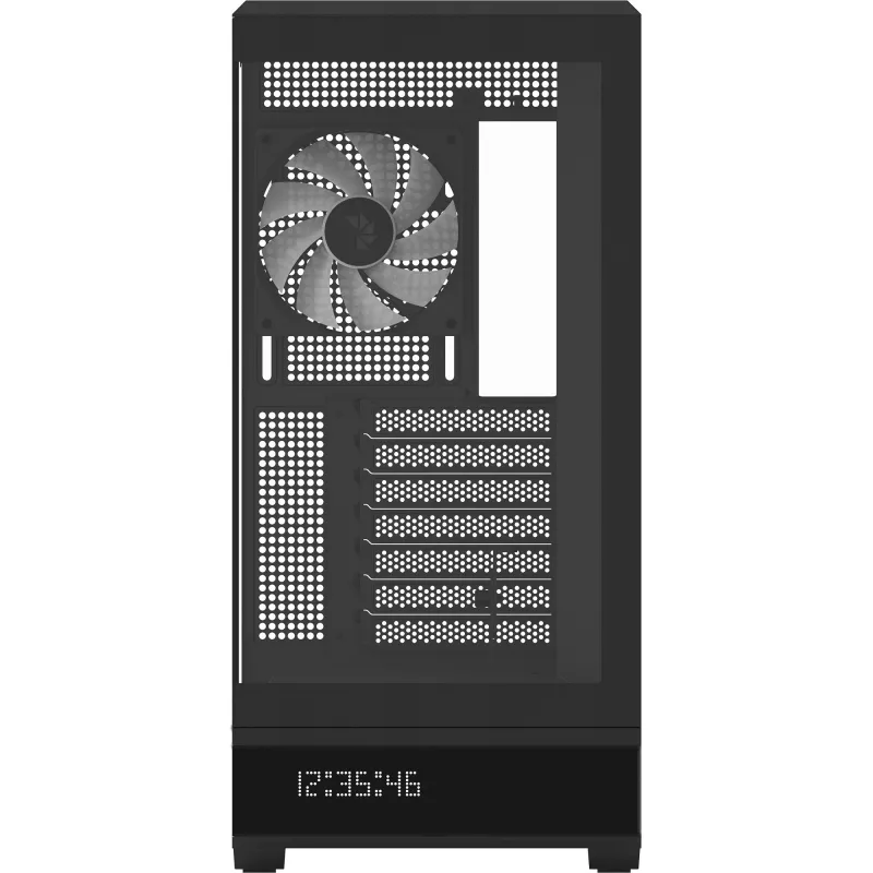 Datora korpuss AeroCool Geh Midi P500B-Digi Melns