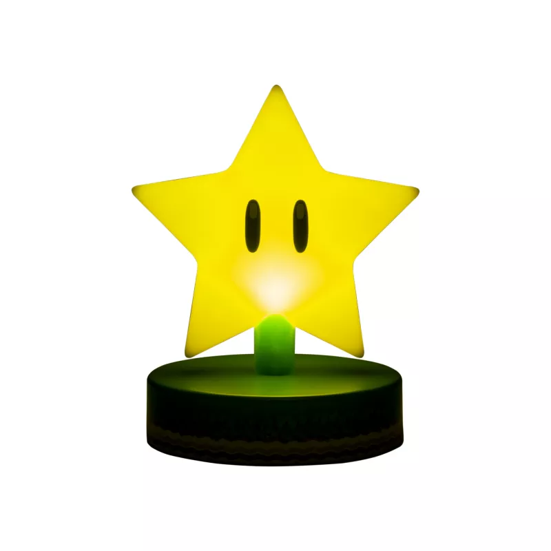 Galda lampa Paladone Super Mario Super Star Icon Light — dekoratīva LED naktslampiņa