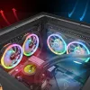 Thermaltake SWAFAN 14 RGB ventilators, 14 cm, melns, 500–2000 RPM