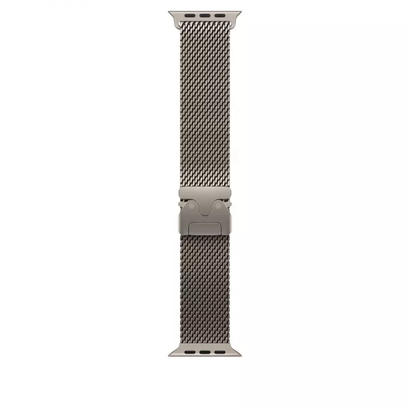 Band Apple 49mm Natural Titanium Milanese Loop Medium Titanium