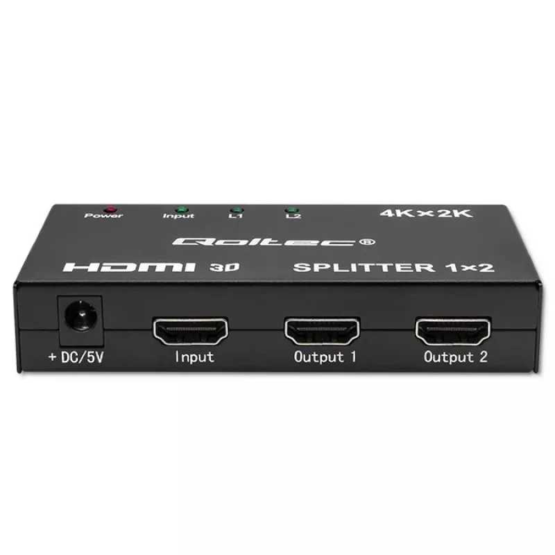 Aktīvs HDMI sadalītājs 2 x HDMI 4Kx2K, 3,4 Gbps
