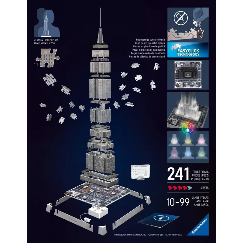3D puzzle Ravensburger 12008026 216 gab. Ēkas
