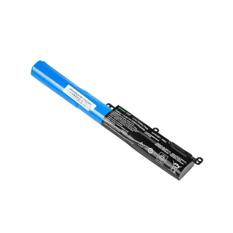 Klēpjdatora akumulators zaļa Cell AS94 priekš ASUS R541N R541S R541U Vivobook Max F541N F541U X541N X541S — 10.8 V, 2200 mAh, Li-Ion, 3 elementi