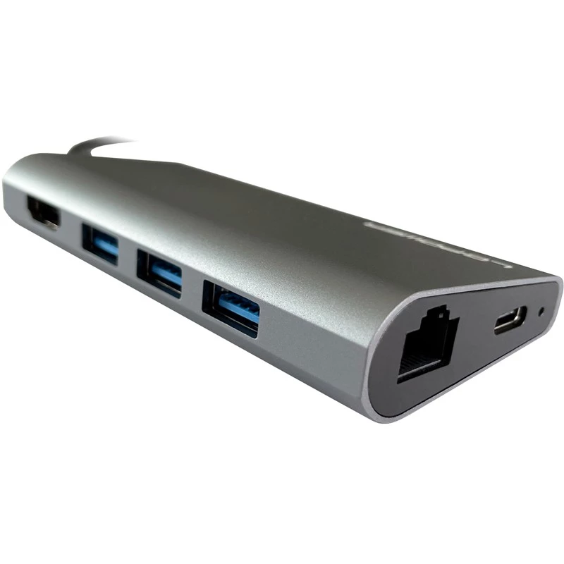 Klēpjdatora dokstacija LC-Power LC-HUB-C-MULTI-5 USB 3.2 Gen 1 Type-C vadu