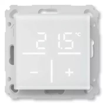 Stikla sienas termostats Homematic IP 161333A0 ar CO2 sensoru, digitāls RF, 230 V, 54,5×54,5×29 mm