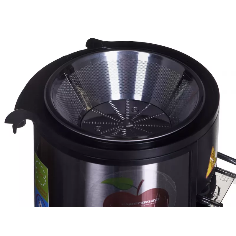 Sulu spiede ESPERANZA EKJ002 — 500 W, 0,45 L sulas tvertne, 1,5 L mīkstuma tvertne, nerūsējošais tērauds/melna