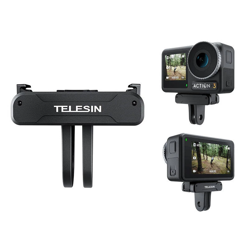 Magnētiskais divspīļu adapteris Telesin OA-TPM-T04 DJI Action 4/3 kamerai