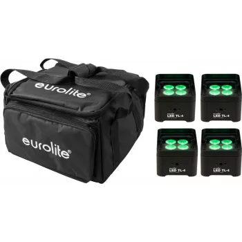 LED kopnes gaisma EUROLITE TL-4 4x ar mīksto somu, kompakts skatuves/klubu apgaismes ķermeņi