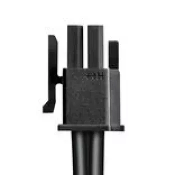 CableMod Basics Universal 12V 2x6 kabelis, 90° savienotājs, 16 kontaktu uz 16 kontaktu - melns, 60 cm, var. A