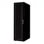 19 collu tīkla skapis ROLINE Pro 47U 600x1000 mm PxG brīvstāvošs statnis, stikla durvis, melns, IP20, 600 kg