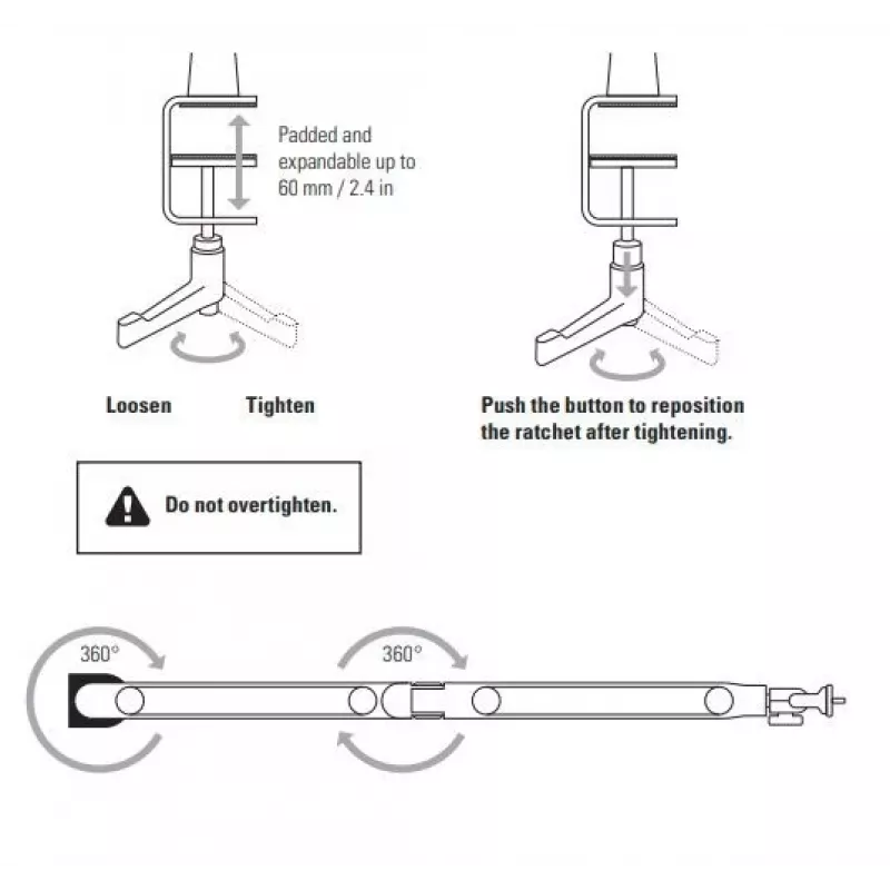 Mikrofona statīva svira Elgato Wave Mic Arm Low Profile — regulējama zema profila izlice studijai un straumēšanai