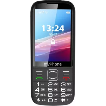 myPhone HALO 4 LTE | Melns | 3,5 collas | TFT | 128 MB | 64 MB | Divas SIM kartes | 3G | Bluetooth | Galvenās kameras izšķirtspēja 2 MP | 2500 mAh