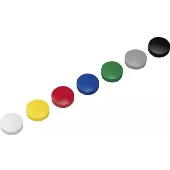 Maul Magnet MAULsolid (Ø x A) 38 mm x 15,5 mm Apaļš Dzeltens, Sarkans, Zils, Balts, Zaļš, Pelēks, Melns 10 gab. 6163999 (6163999)